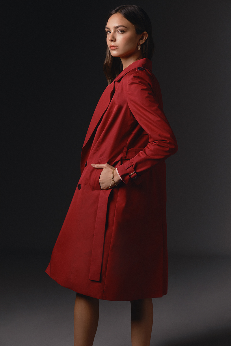 NEW TRENCH COAT ROJO